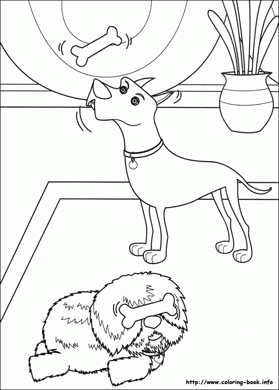 Kolorowanka z Psami - Pobierz i Wydrukuj dla Dzieci kolorowanka do druku